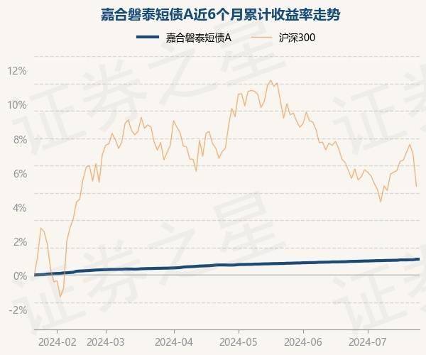 7月23日基金净值：嘉合磐泰短债A最新净值1.1191，涨0.01%